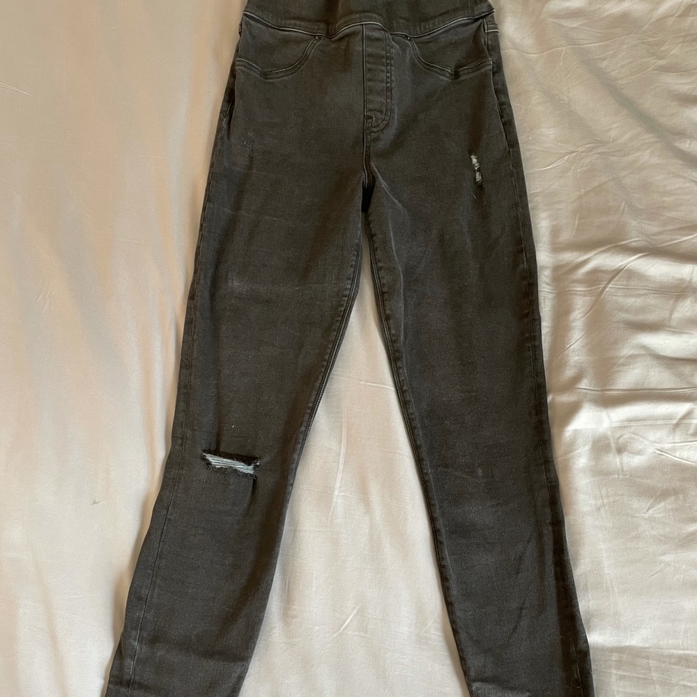 Spanx jeggings dark grey size small